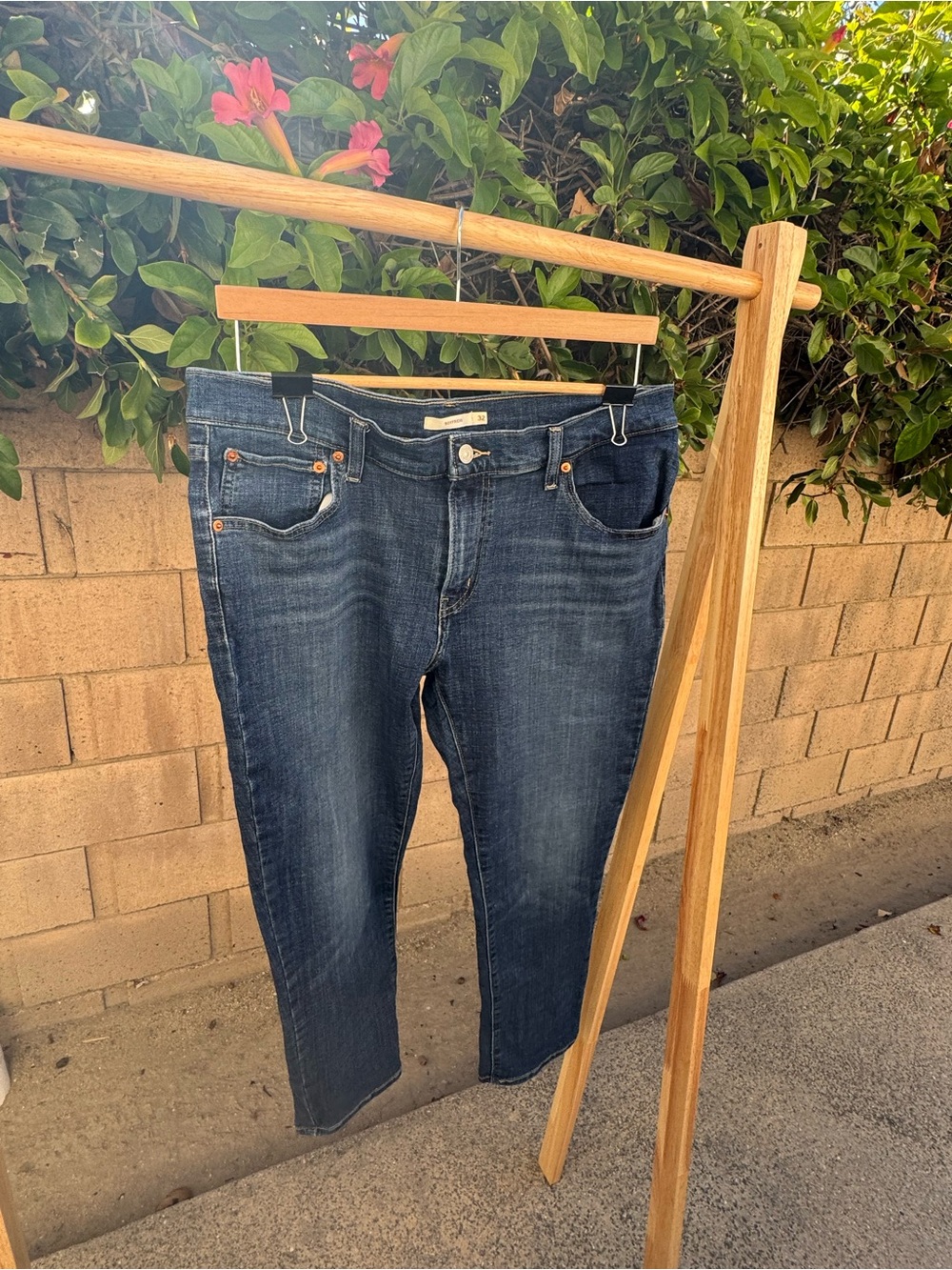 Levi's Dark Blue Boyfriend Jeans